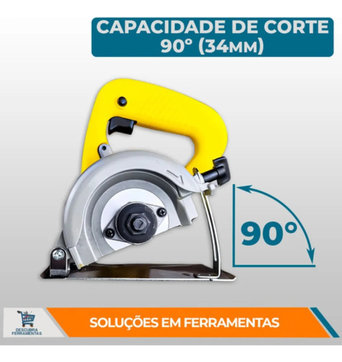 Kit Serra Mármore 1300w + Esmerilhadeira Angular + Discos