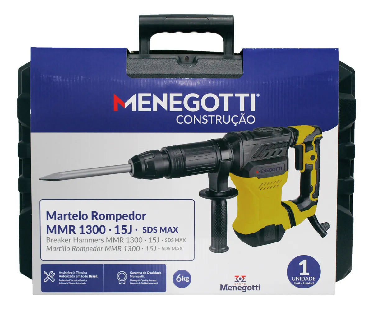 Martelete Rompedor Mmr 1300 15j 6kg Menegotti
