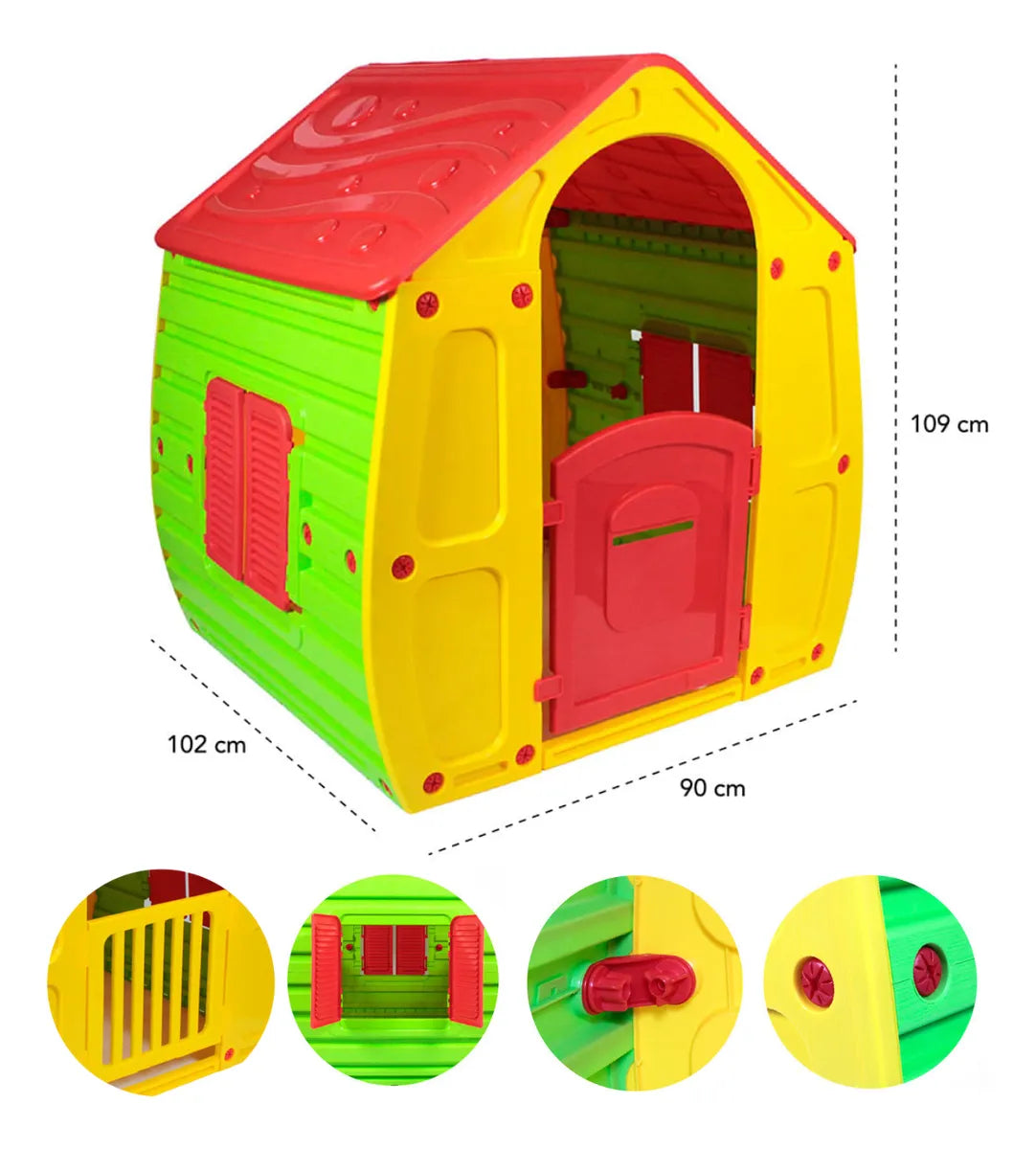 Casinha De Brinquedo Infantil Magical Color Belfix