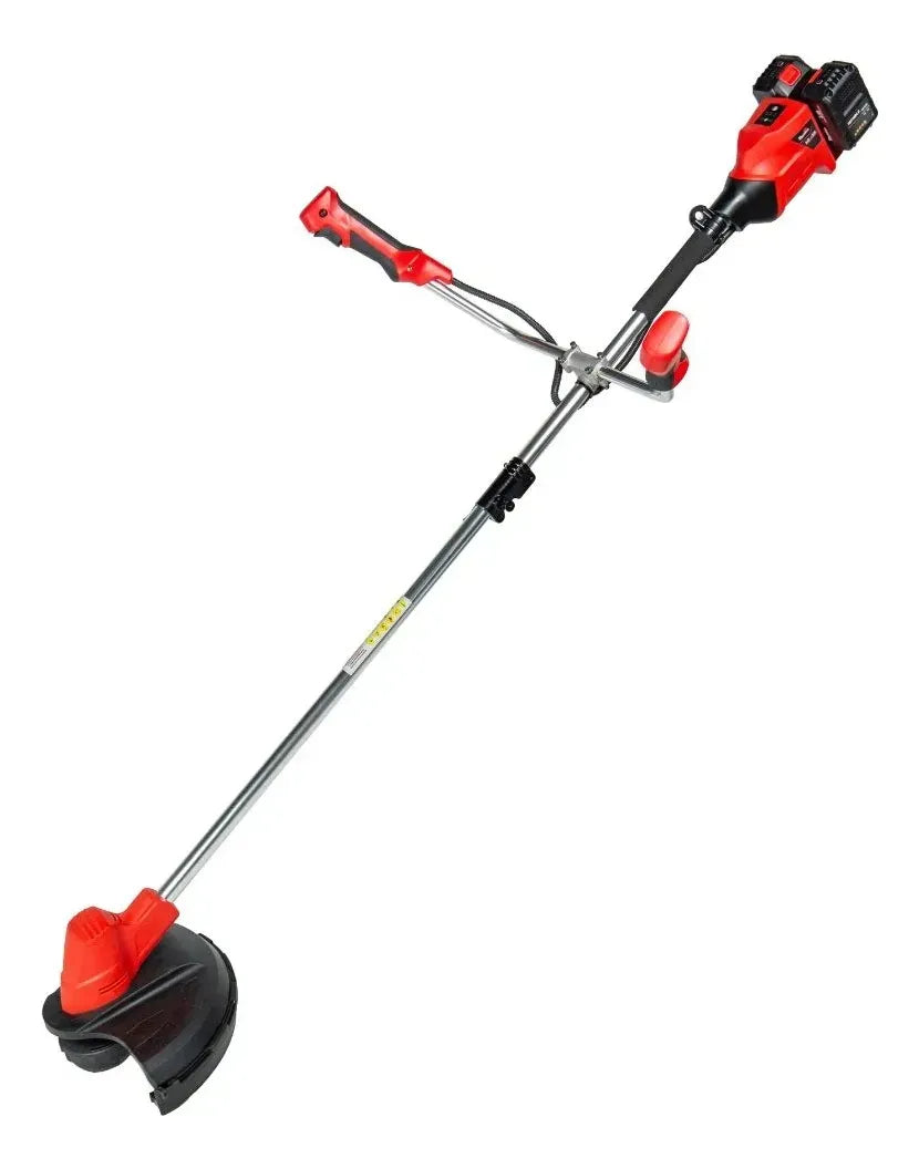 Roçadeira Multifuncional Toyama Tbt18+18mt-k 18v+18v - 4 Em 1 - Fio, Lâmina, Podador Altura E Cerca Viva, Motor Brushless, 2 Baterias 4ah, Carregador Duplo