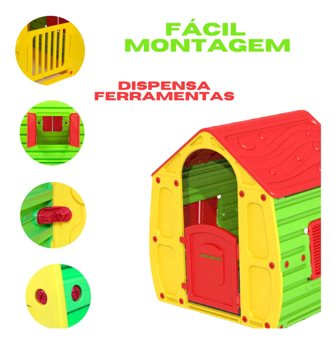 Casinha De Brinquedo Infantil Magical Color Belfix