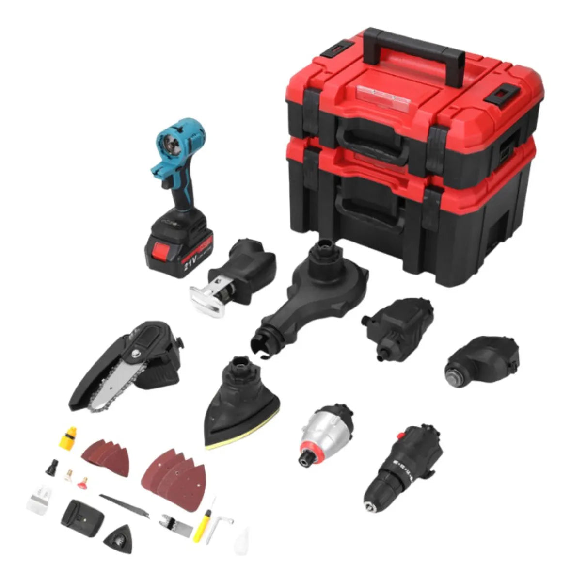 Furadeira A Bateria Multifuncional 9 Em 1 Importway 21v
