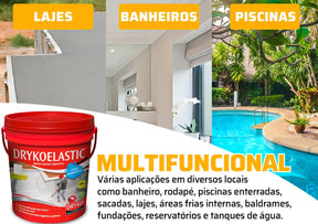 Cimento Elástico Impermeabilizante Caixa De Água 20kg Drykoelastic