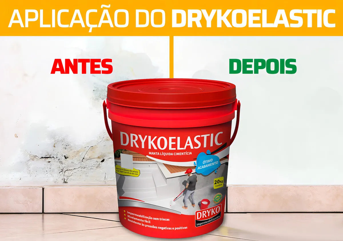 Cimento Elástico Impermeabilizante Caixa De Água 20kg Drykoelastic