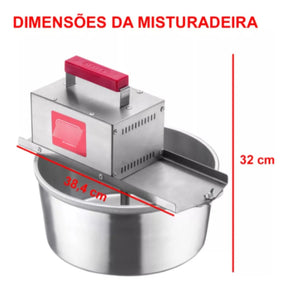 Panela Mexedora De Doces Salgados Elétrica 8 L