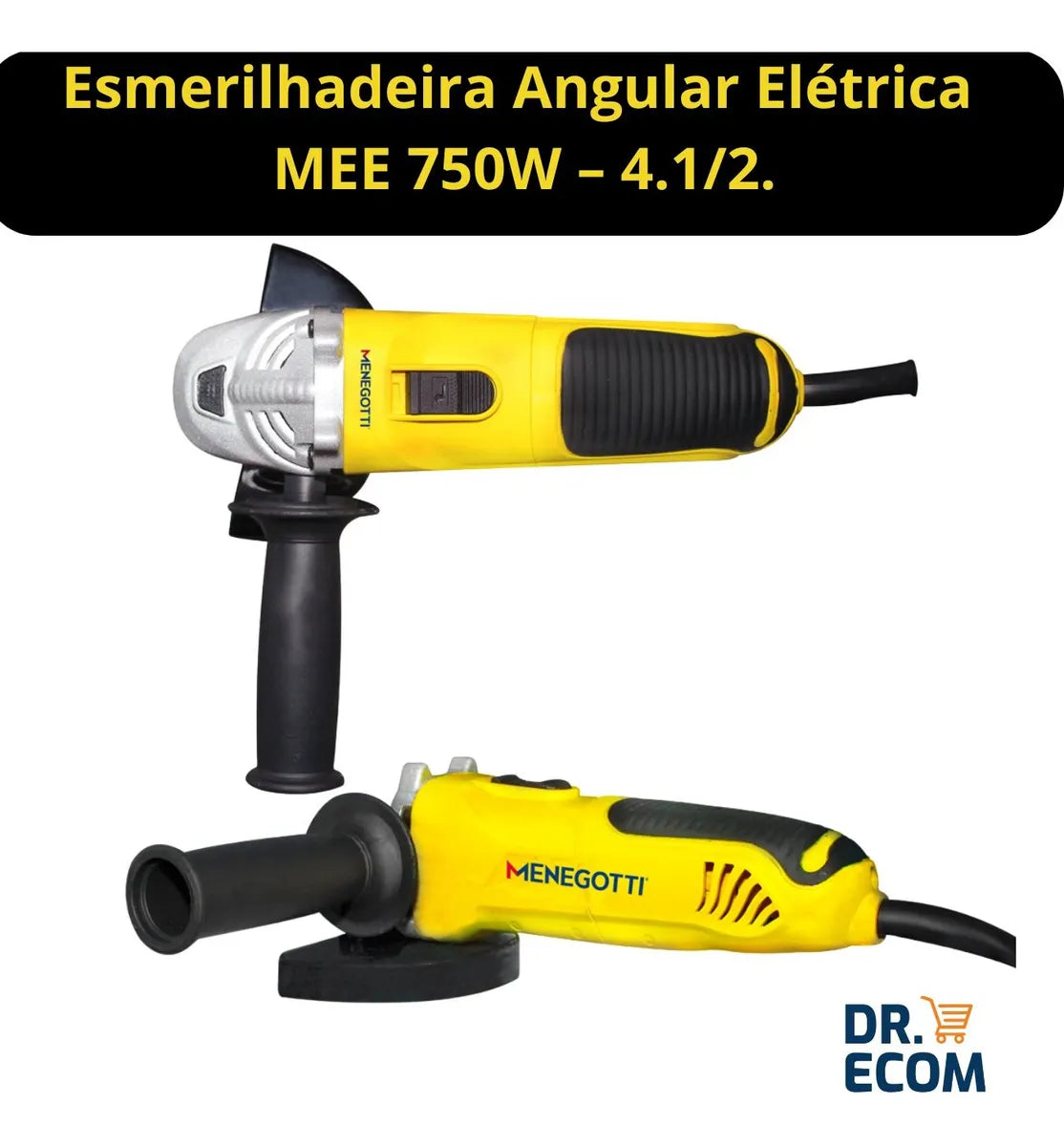 Esmerilhadeira Angular 4.1/2 750w 11.000 Rpm Mee- Menegotti 110V