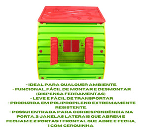 Casinha De Brinquedo Infantil Magical Color Belfix