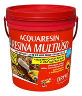 Resina Acrílica Multiuso Base D'agua Impermeabilizante 18kg Rende 230m2 Acquaresin Dryko Não Amarela Ambiente Interno E Externo, Secagem Rapida, Leve Brilho