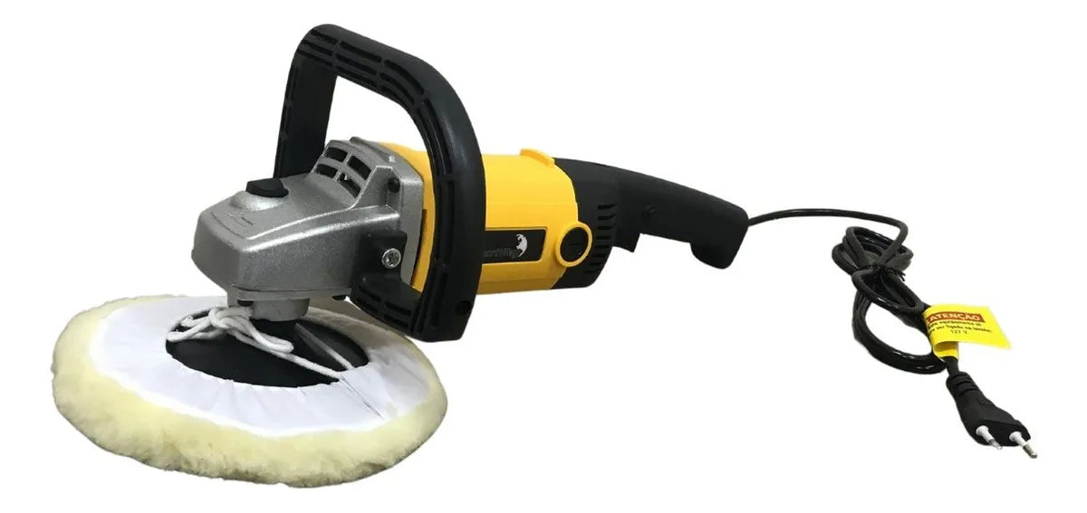 Politriz Angular De Mão Profisssional 1600w 6 Velocidades Acompanha Boina Disco De 180mm Rotacão Máxima 3000rpm 110/220v