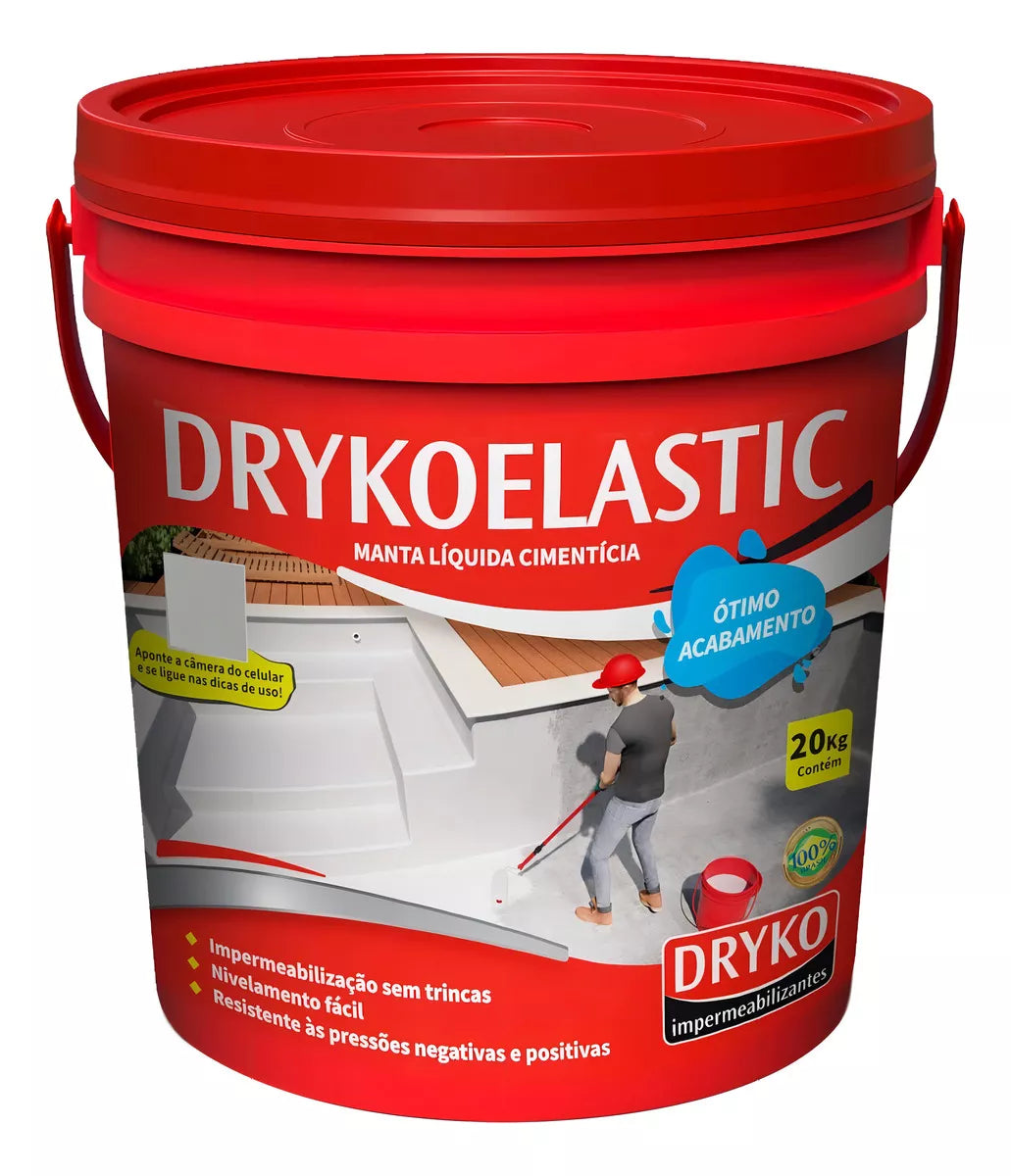 Cimento Elástico Impermeabilizante Caixa De Água 20kg Drykoelastic
