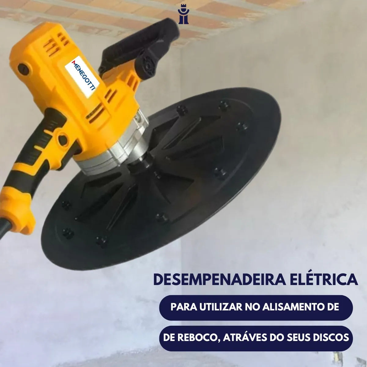 Lixadeira Desempenadeira Elétrica Com Motor Para Reboco