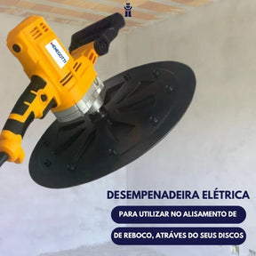 Lixadeira Desempenadeira Elétrica Com Motor Para Reboco