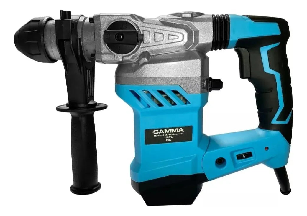 Martelete Gamma Perfurador Rompedor 1500w G1953 Gamma Cor Azul-celeste Frequência 60hz 110v