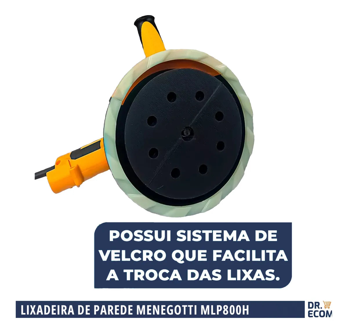 Lixadeira Profissional De Parede Menegotti Mlp800h 127v/220v