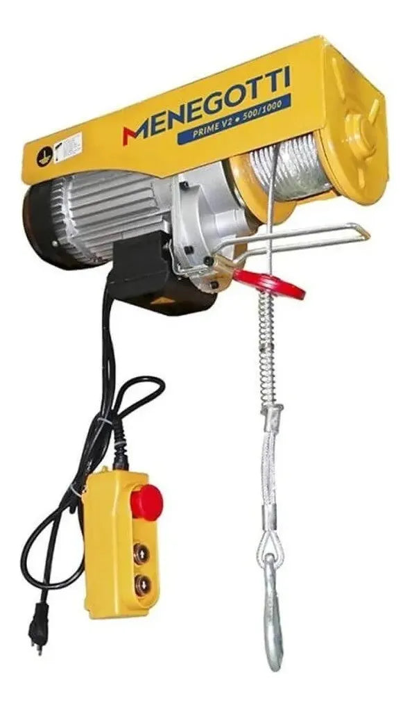 Guincho De Coluna 500 A 1000kg Mono 220v S/Balde Eletrico - Menegotti